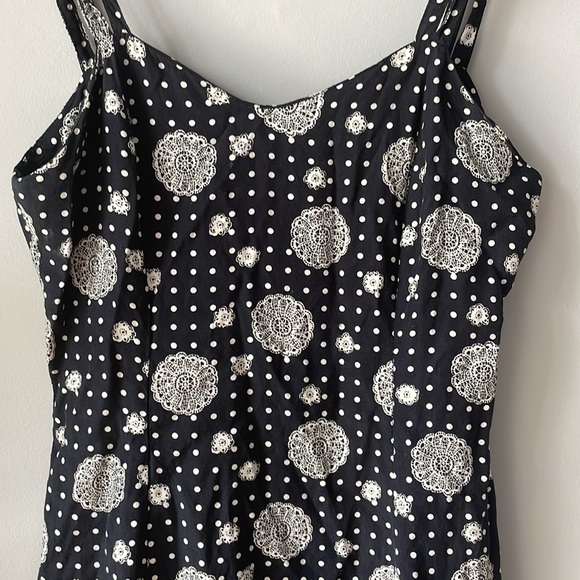 Emblem Dress - Navy/White, skater skirt, S - Picture 2 of 7